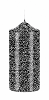 Lackkerzen Stumpenkerzen Schwarz 150 x Ø 60 mm, 4...