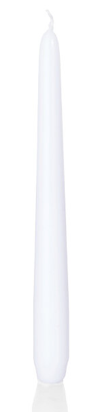 Spitzkerzen Weiß 300 x Ø 25mm, 6 Stück