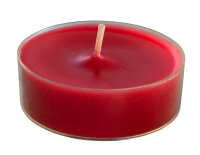 Teelichter Rubin Rot 21 x Ø 56 mm, 12 Stück