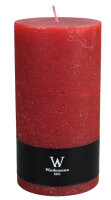 Rustik Stumpenkerzen Marble Style Rubin Rot 190 x...