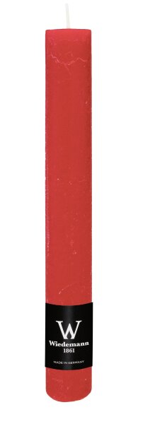 Marble Rustik Stabkerzen Rubin Rot 250 x Ø 35 mm