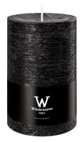 Rustik Stumpenkerzen Marble Style Schwarz 130 x Ø...