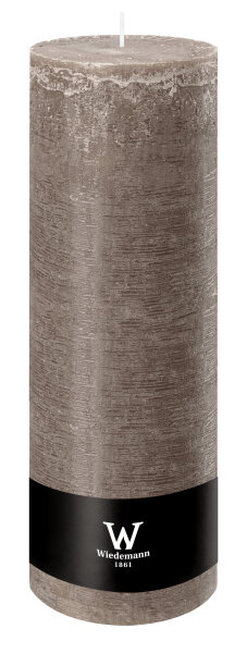 Rustik Stumpenkerzen Marble Style Schlamm 300 x Ø 100 mm