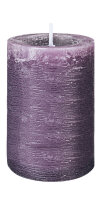 Rustik Stumpenkerzen Marble Style Mauve 130 x Ø 78 mm