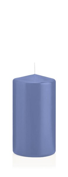 Wiedemann Stumpenkerzen Grau-Blau Ø 68 x 200 mm, 12 Stück