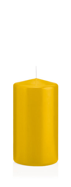 Wiedemann Stumpenkerzen Dotter Gelb Ø 68 x 130 mm, 12 Stück