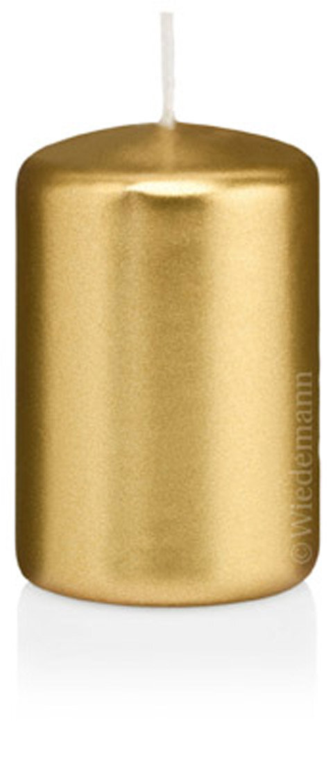 Wiedemann Stumpenkerzen Gold Ø 48 x 100 mm, 4 Stück günstig im Online