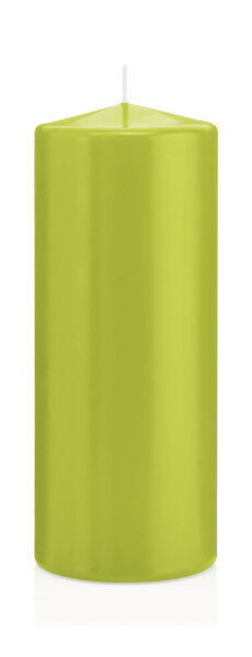 Wiedemann Stumpenkerzen Apfelgrün Ø 78 x 200 mm, 8 Stück