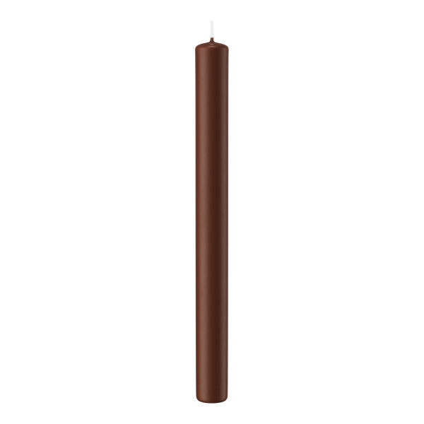 Stabkerzen Kastantie Braun 250 x Ø 22mm, 10 Stück
