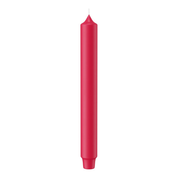 Stabkerzen mit Zapfenfuß Magenta 249 x Ø 28mm, 8 Stück