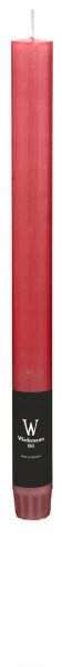 Marble Rustik Stabkerzen Bordeaux 270 x Ø 22 mm, 12 Stück